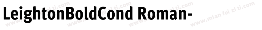 LeightonBoldCond Roman字体转换
